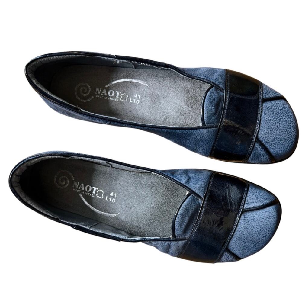 Naot Architect Indigo Blue Wave Shoes Ballet Flats Loafers EU 41 US 10-10.5 EUC